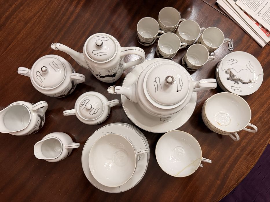 Conjunto de café e chá