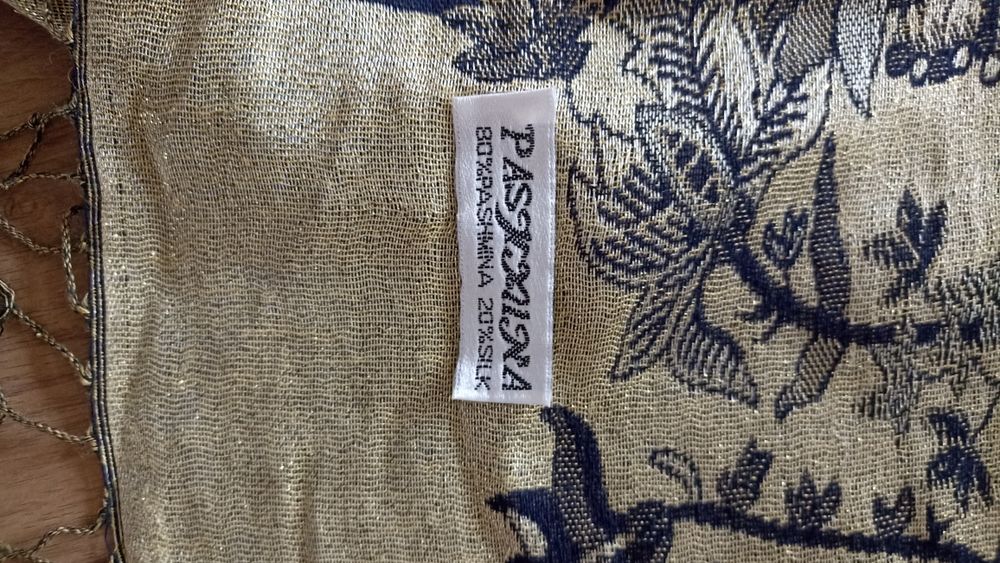 Szal chusta Pashmina kaszmir i jedwab