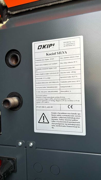 Kocioł zgazowujący drewno SILVA 25kW