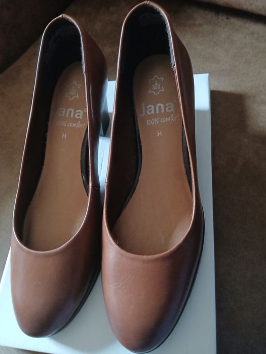 Buty skórzane markowe Jana