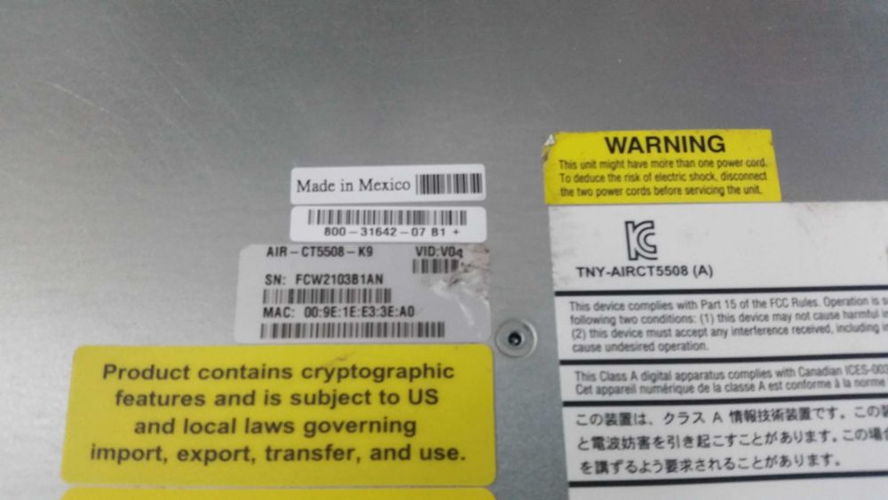 Switch Cisco AIR-CT5508.500-K9