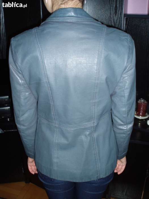 KURTKA żakiet marynarka z prawdziwej skóry