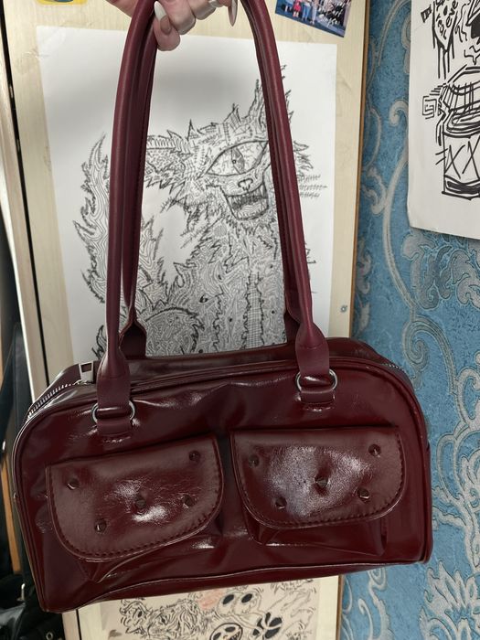 Сумка бордова y2k