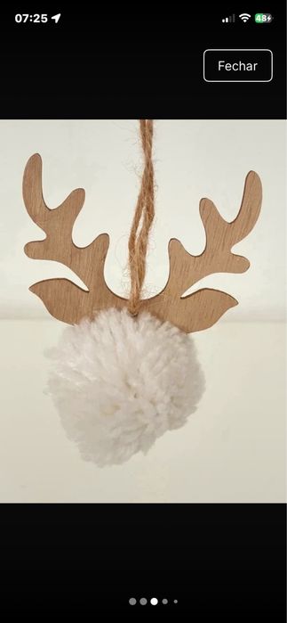 Conjunto de veados para decorar a árvore de Natal
