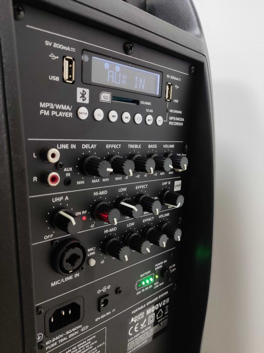 Coluna Portátil Profissional 400W RMS - Bluetooth/SD/USB/FM/2xmicro