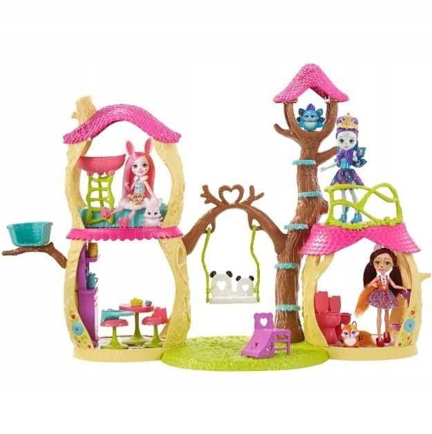 Mattel Enchantimals Zetaw Leśny Domek pandy używany
