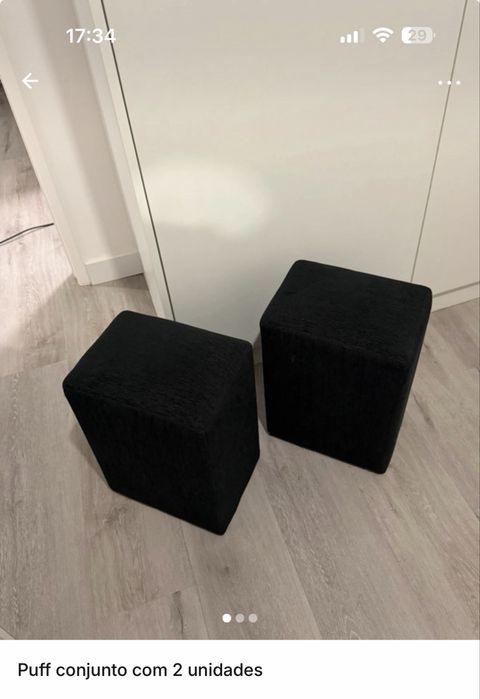 Puff conjunto com 2 unidades