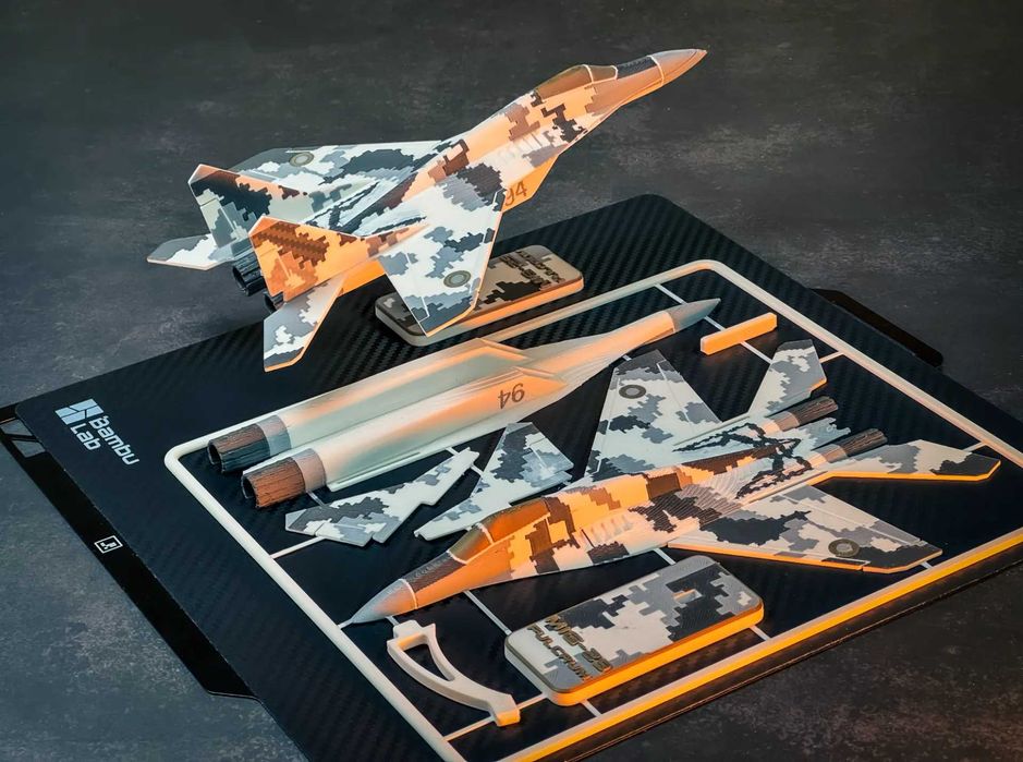 3D-друковані моделі літаків (МіГ-29, F-16, Cу-24, МіГ-21 та інші)