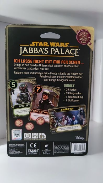 Karty star wars Pałac Jabby nowe gra karciana po niemiecku