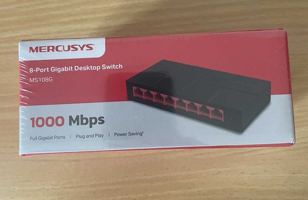 Mercusys MS108G — Switch Gigabit de 8 Portas