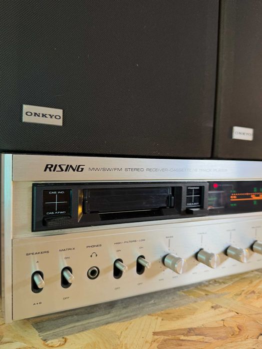 Rising CTH-1515 – Receiver Vintage + Colunas Onkyo – Excelente Estado