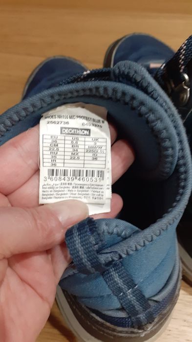 Buty zimowe sportowe górskie quechua Decathlon  damskie  rozmiar 36