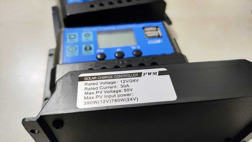 Контролер солнечных панелей Solar controller PWM 30А 12/24В ШИМ