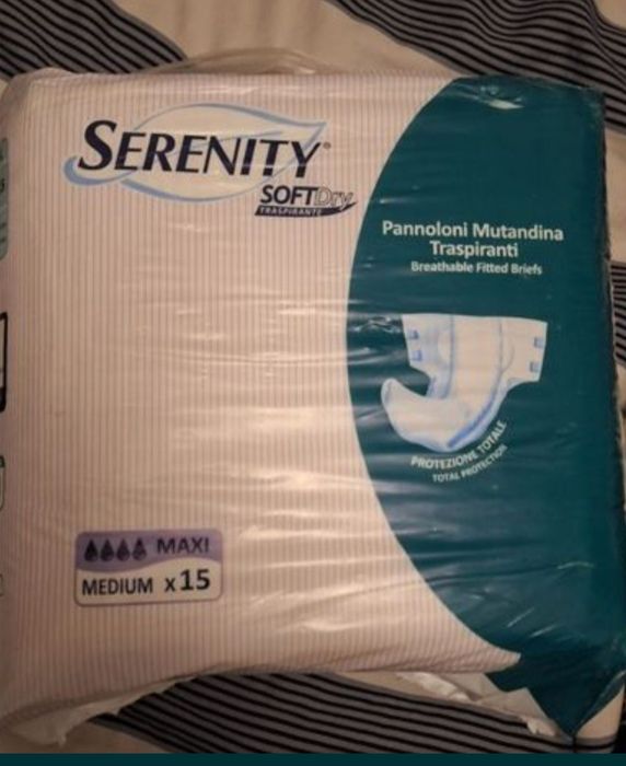 Памперси Serenity дорослі Italy M, L . Пеленки.