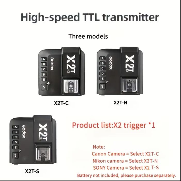 Синхронізатор Godox X2T | Sony Canon Nikon