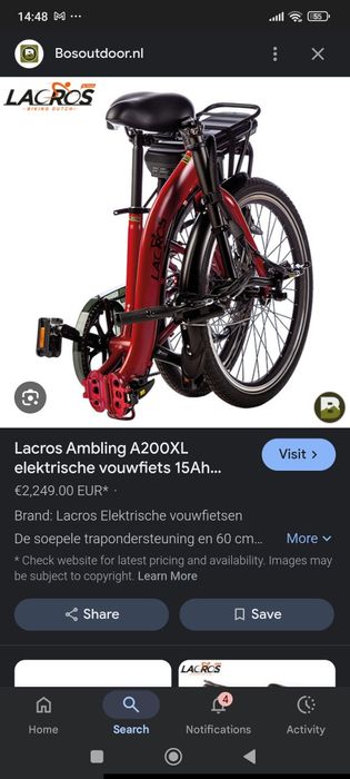 Lacros bicicleta elétrica em bom estado