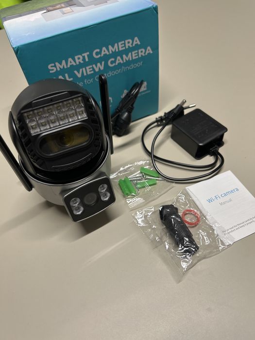Kamera Zewnętrzna WiFi Dual Lens – Podwójny Obraz, Obrotowa 4MP [2013]