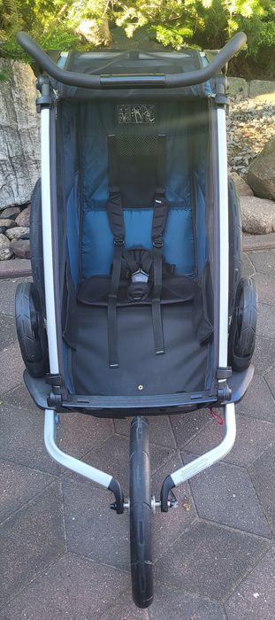 Thule Chariot Cross 1 Majolica Blue PAKIET ZIMA Śpiworek, Jogger