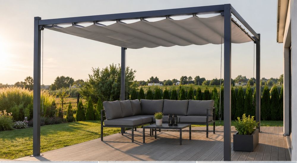 Pergola ogrodowa, zadaszenie tarasu 3×3 m