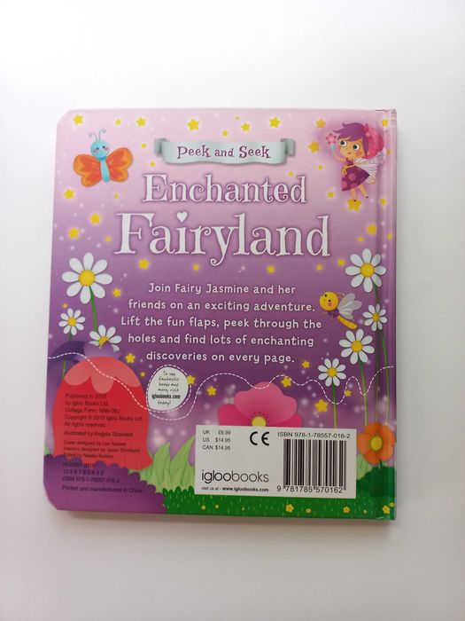 дитяча книга з вирізками та віконцями про фей англійською english book