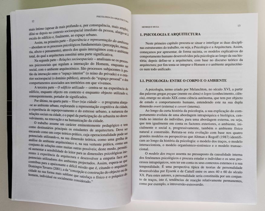 Psicologia da Arquitectura | Henrique Muga