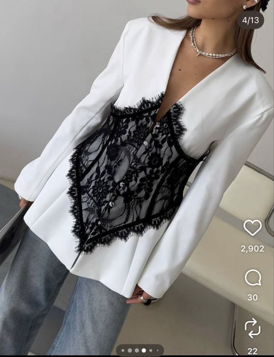 Сукня піджак мереживна