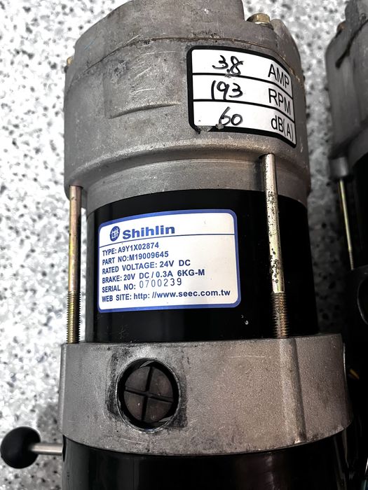 Silnik 24V 300 W przekładnia ślimakowa