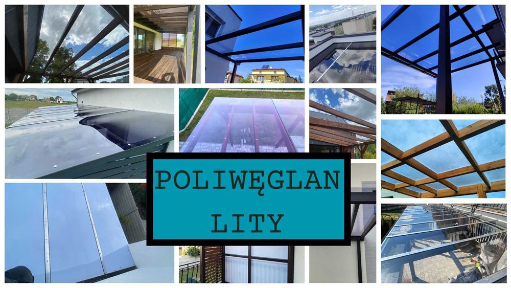 Poliwęglan Lity, różne wymiary tafli, KOLORY