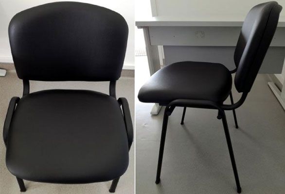 Cadeiras 4 pés multiusos AL.400 - Semi-Pele, Tecido, PP ou Madeira