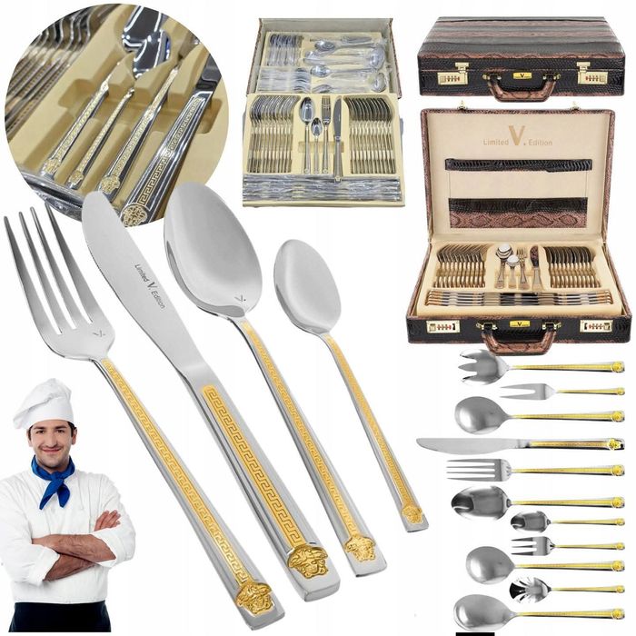 Walizka sztućce versace likwidacja sklepu