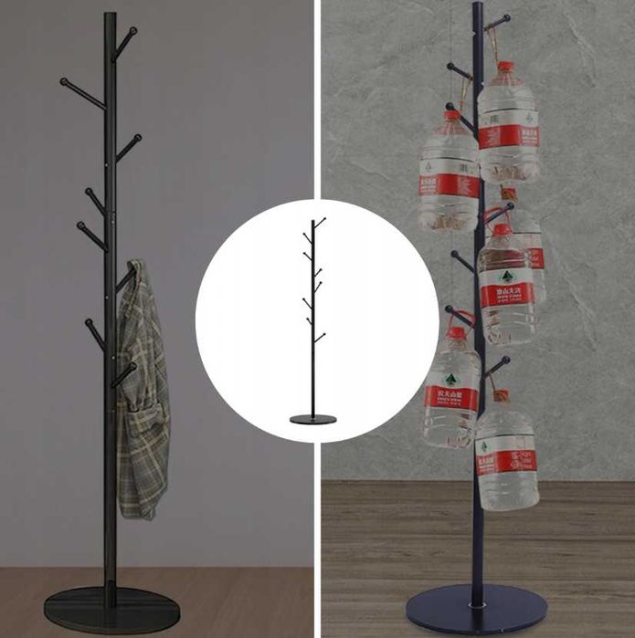 Nowoczesny WIESZAK STOJĄCY Podłogowy Na Ubrania Loft | GRATIS