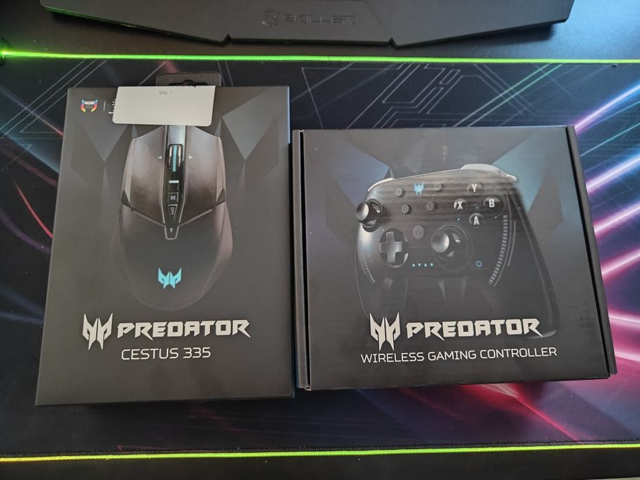 Kontroler bezprzewodowy Predator oraz Mysz Predator Cestus 335
