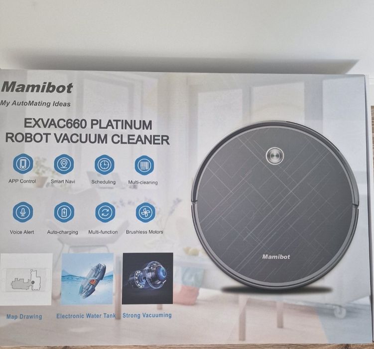 Robot odkurzający mopujący bezprzewodowy Mamibot EXVAC660 PLATINUM