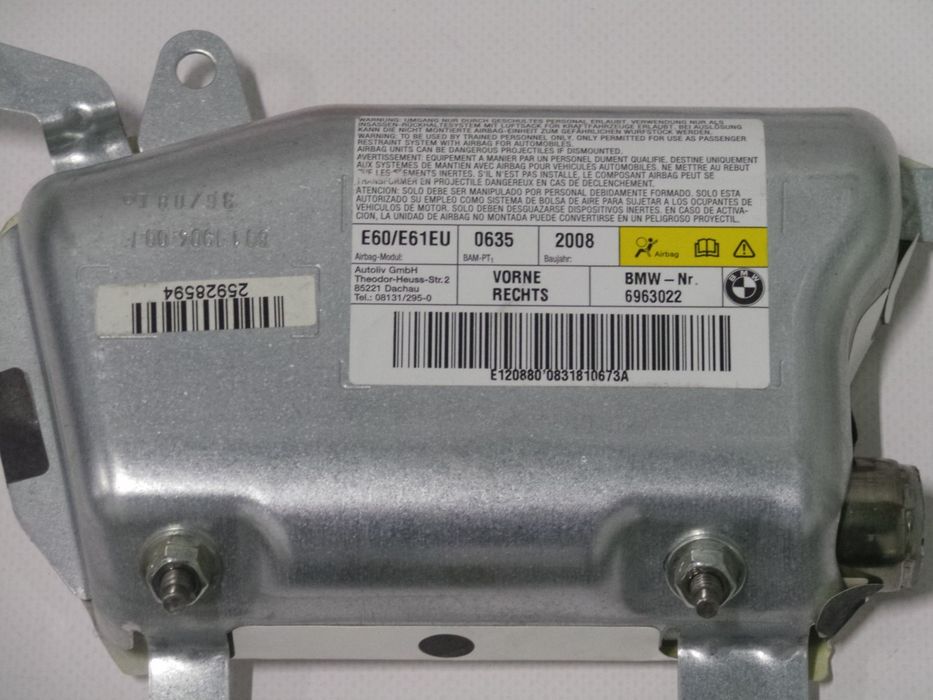 Airbag Porta Bmw 5 Ref: 72126963022