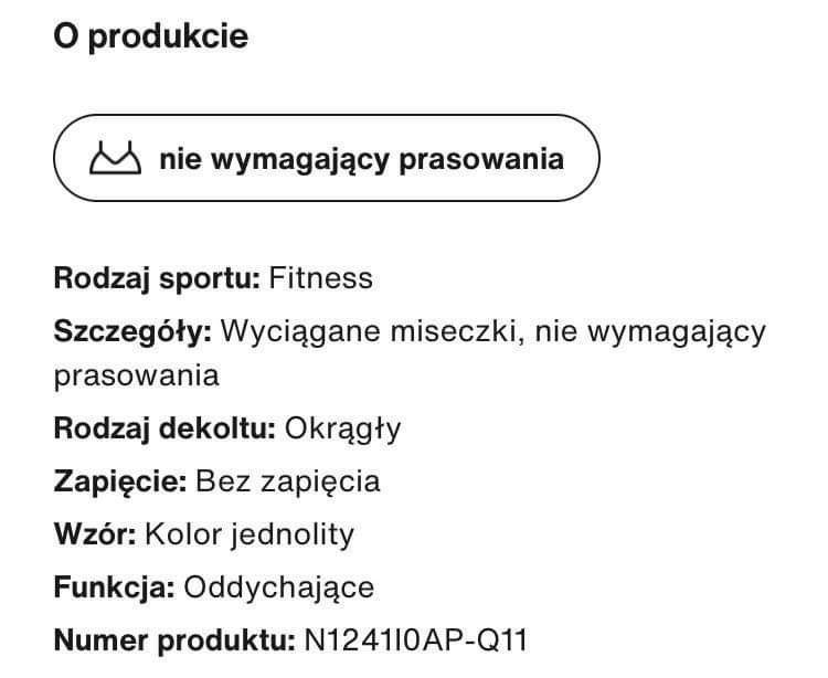 Stanik sportowy NIKE PERFORMANCE