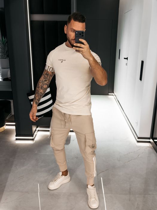 O’la Voga / t-shirt męski / ecru / S