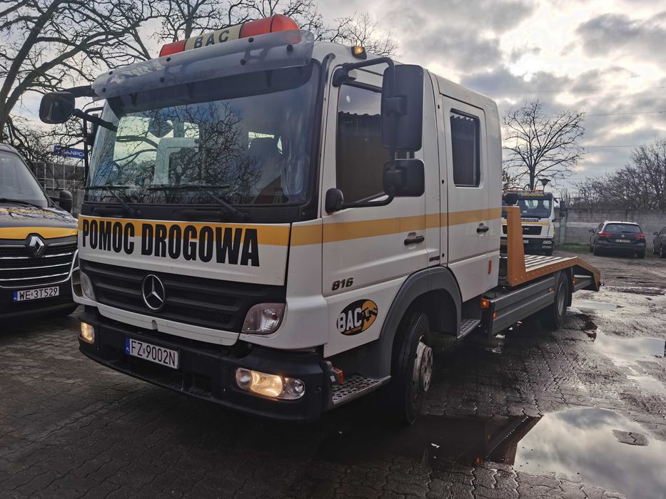 Mercedes Atego 816 laweta podwójna kabina