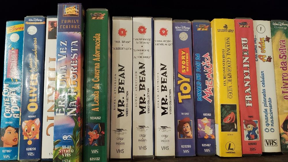 Cassete VHS desenhos animados