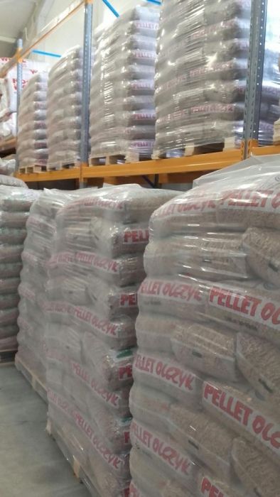 Pellet Olczyk drzewny opałowy 6 mm worek 15 kg tanio dystrybutor