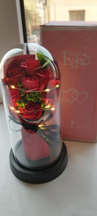 Продам Букет Троянд(роз)в колбі з Підсвіткою