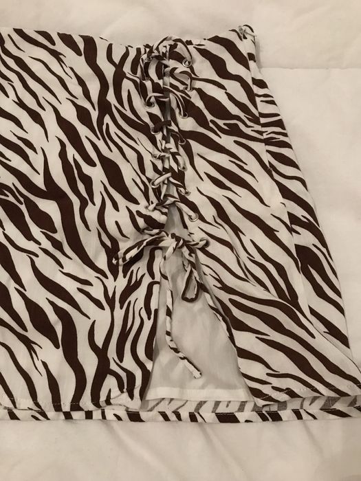 mini saia padrão zebra