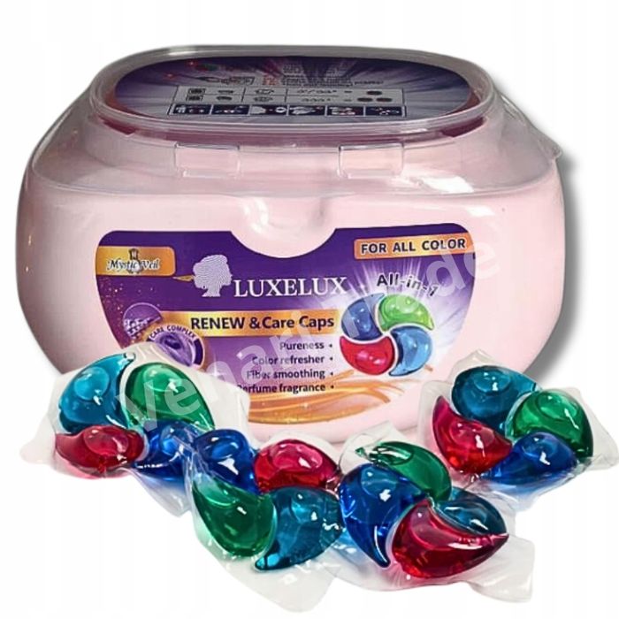 Kapsułki do Prania All-in-1 30 szt. Intensywne Kolory Miękkość Włókien