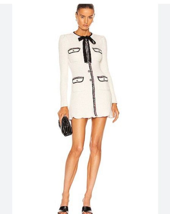 Self portrait sukienka mini dzianina uk8 r. S