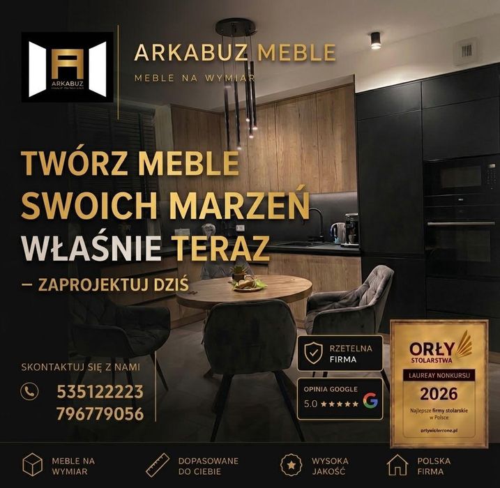 Kuchnia na wymiar. Nowoczesne  Piotrków Trybunalski