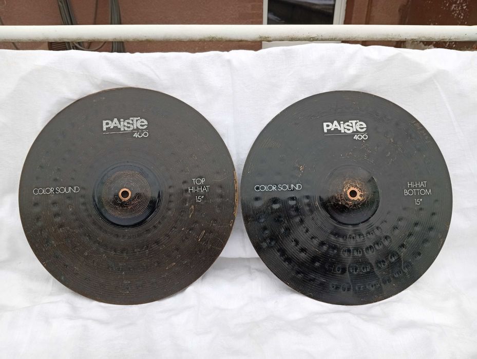 Paiste Alpha 14'' Power hi-hat i Paiste 400 15'' hi-hat
