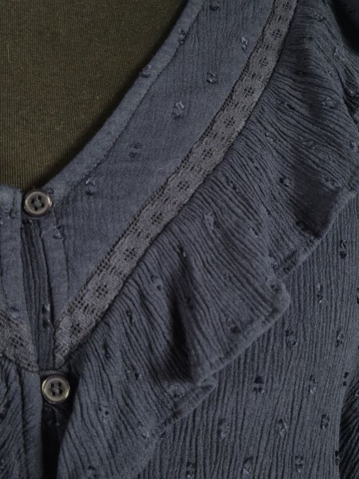 Granatowa bluzka boho roz.48, XXL