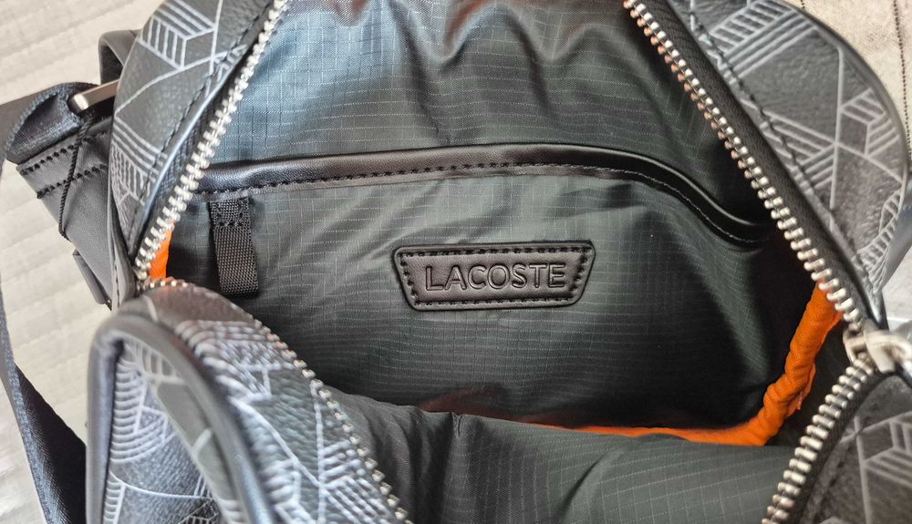 Bolsa / Mala a Tiracolo LACOSTE The Blend - Preta - nova