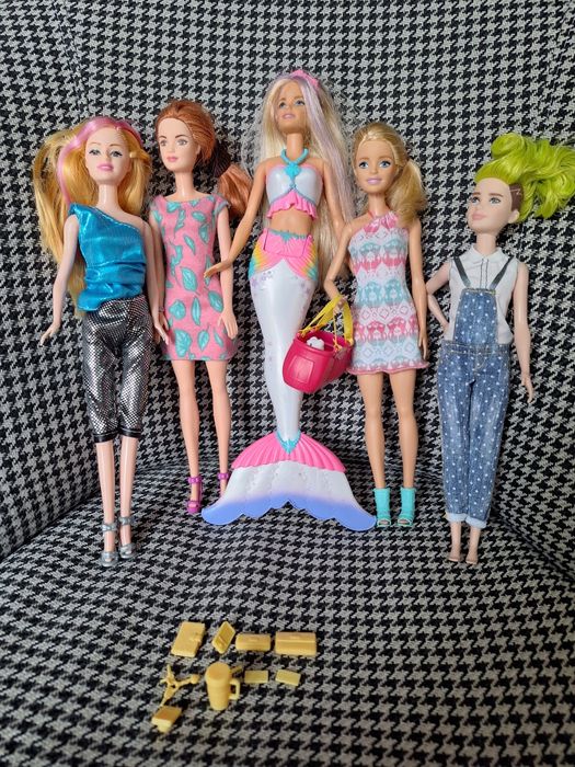 Zestaw 5 lalek barbie