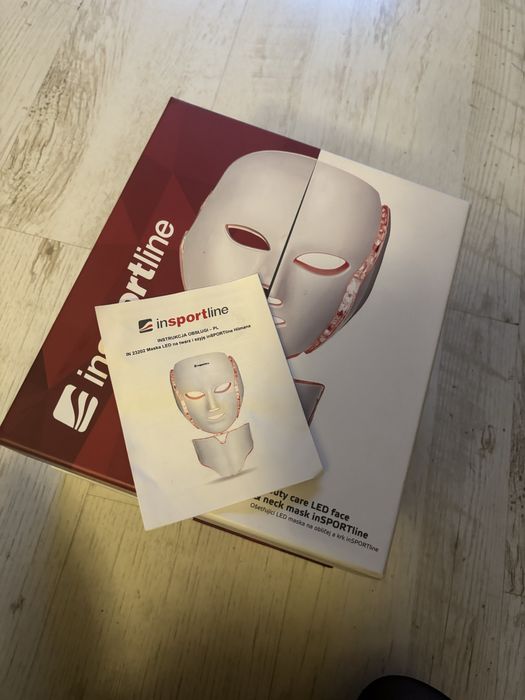 Nowa Profesjonalna jak nowa Maska LED zmarszki Insport line twarz