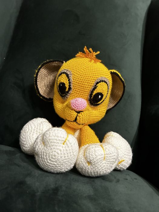 Maskotka, lew - szydełko